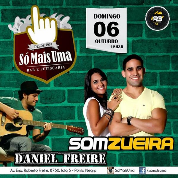 Somzueira's tweet photo. Daqui a pouco o nosso encontro no @SoMaisUmaBar. É pra iniciar a semana com energias renovadas!! http://t.co/Ufk1snKOvz