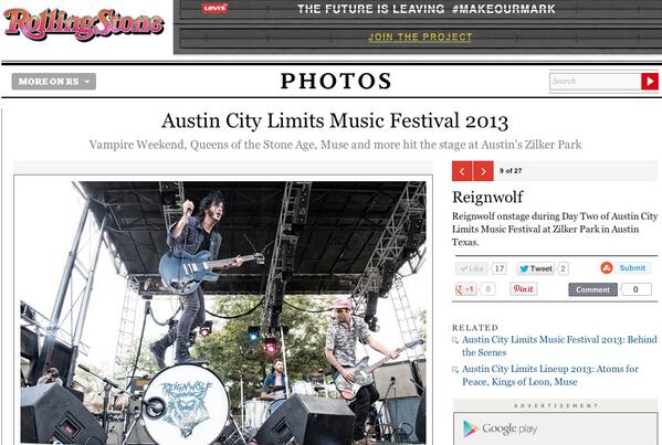 reignwolf's tweet photo. Reignwolf / Rolling Stone - Austin City Limits 2013 Pictures  
http://t.co/4my43dNgui via @RollingStone @aclfestival http://t.co/z1Oa6F9nBX