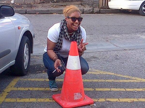 LuceDiorLeo's tweet photo. Me and my cone damnit!! http://t.co/c4BuiZYXAu