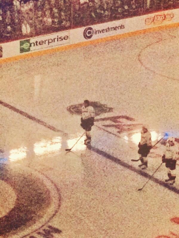 Big game in #Winnipeg as we get to watch Teemu Selanne for the last time here at MTS Centre.
