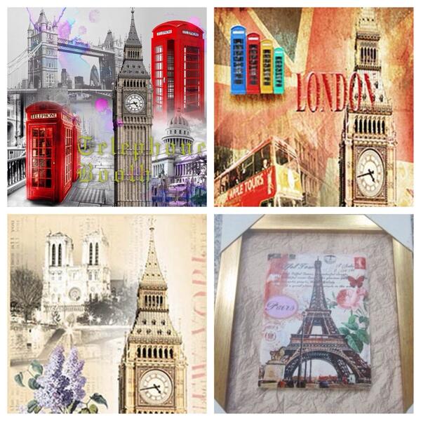 SkyShop_Int's tweet image. Ceramic 3D picture in golden or black frames,Item#: C2327 - Popular places, Size: 9" x 11" - $14.99, perfect gift