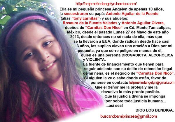 helpmefindangel's tweet photo. Ayúdenme a localizar a mi pequeña por favor!!!!!!! Estoy desesperada, angustiada.....son mas de 4 meses!!!!!!!!!!! http://t.co/5w0VrKkhDv