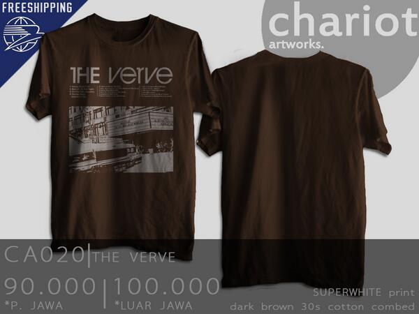 THE VERVE | CA020 | cotton combed 30s | superwhite print