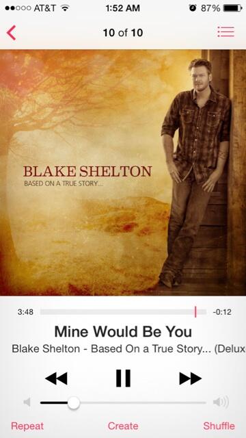 tessam00's tweet image. Obsessed with @blakeshelton song! It's been on repeat for an hour 😞 #oneofthosenights #needbooze