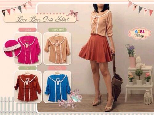 gitifiishop's tweet image. Lacelines top | 68rb | bahan : twistcone