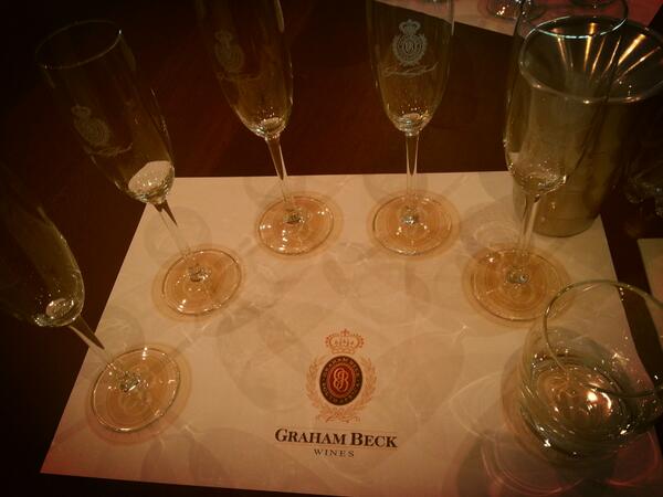 GrahamBeckSA's tweet photo. RT @XolaniSomm: @GrahamBeckWines 20 years of Blanc de Blanc tasting... @nkulu81 @cassiusgumbo with Zola http://t.co/iJltwnuMsm