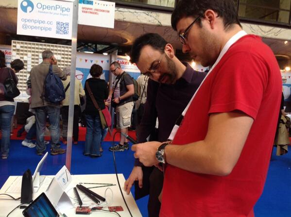 The only way to play flute and sing at the same time <a href="/openpipe/">OpenPipe</a> #MakerFaireRome wow