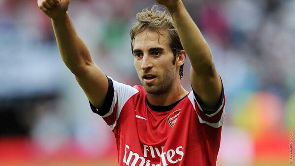 Arsenal's tweet photo. #Arsenal fans have chosen Mathieu Flamini as their #WBAvAFC man of the match. Well done Mathieu! http://t.co/z46rSQH3x4