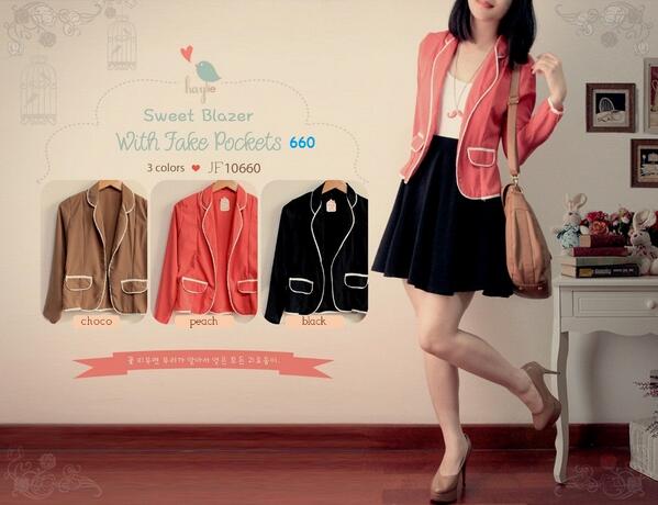 ChocoChubby_FS's tweet photo. sweet blazer with fake pockets 660 hrg @85 http://t.co/yGwJYFDOLL