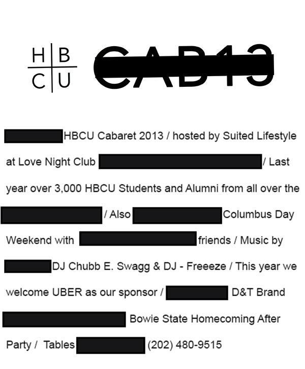 SuitedLifestyle's tweet photo. HBCU Cabaret 2013 - Lyrics #theCabiscoming #HBCUCab http://t.co/8FDAO2yMor
