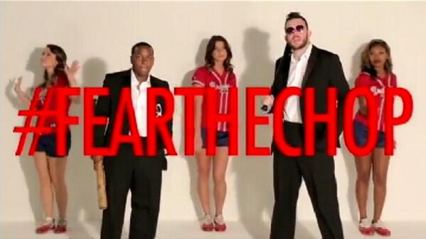 FOX5Atlanta's tweet image. ATL funny guy + summer anthem #BlurredLines = #Braves parody vid #Baselines. @AaronChewning bit.ly/15sXZSE