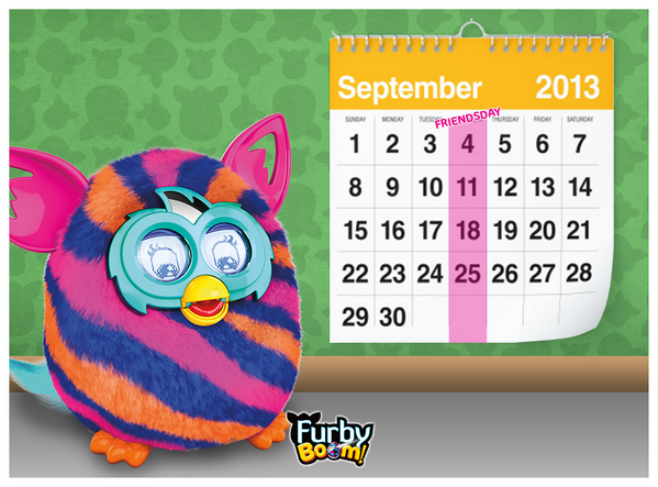 FurbyUK's tweet photo. A Furbling's calendar looks a little different... http://t.co/fJ384NzGd3