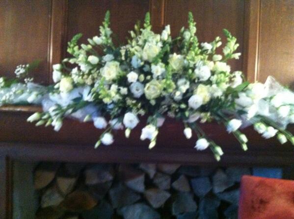 Mantle arrangement wedding 2013 #essexweddingflowers