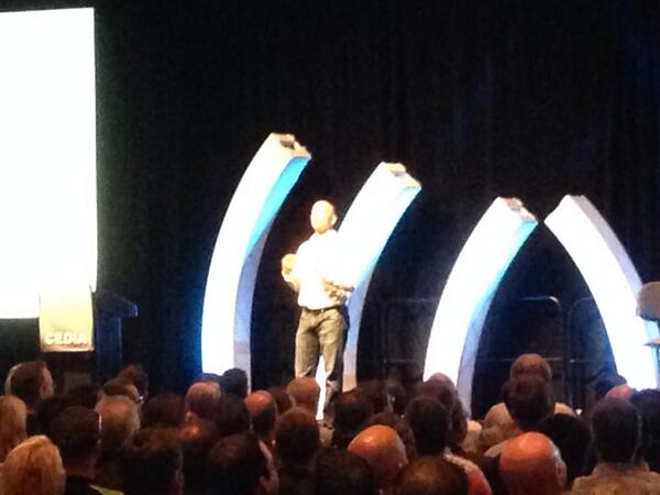 CEDIA's tweet photo. Tony Fadell, #CEDIA13 Keynote Speaker on stage now! http://t.co/j6dN0Se8AL