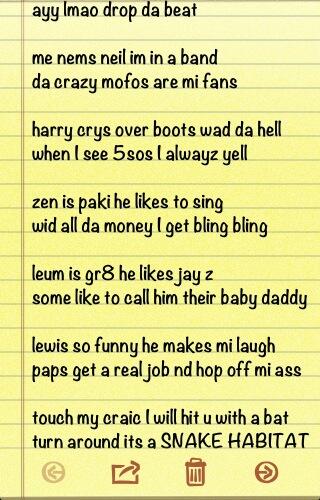 neilzdiary's tweet photo. dear diary 

I rote anothr rap

neil http://t.co/LkSK4iyW3E