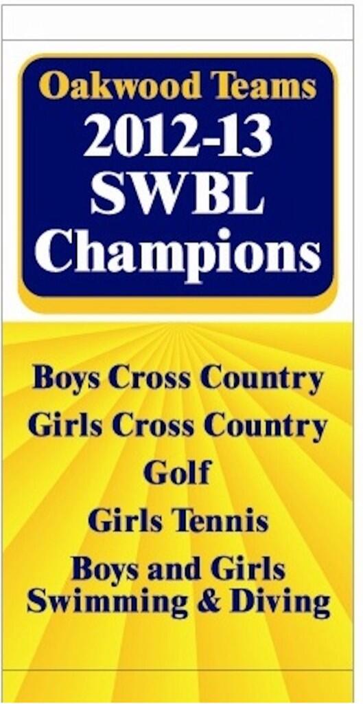 OakwoodLevy's tweet photo. Oakwood is proud of Girls tennis for winning SWBL today!  Take a look at all of the sports who won last year. http://t.co/wxxX2JIMSD