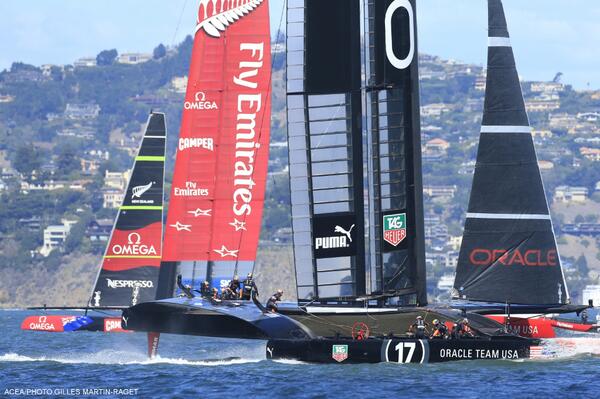 Le compte à rebours est lancé ! H-3 minutes du départ ultime duel finale #AmericasCup