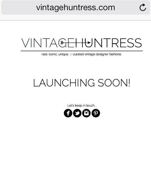 Launching soon at vintagehuntress.com #staytuned #vintage #fashion #style