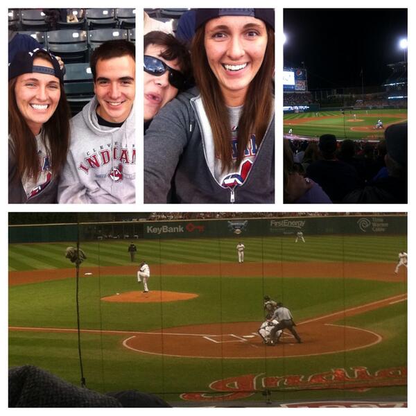 jessbequette's tweet image. Indians game with the bros! #chasingoctober #tribetown