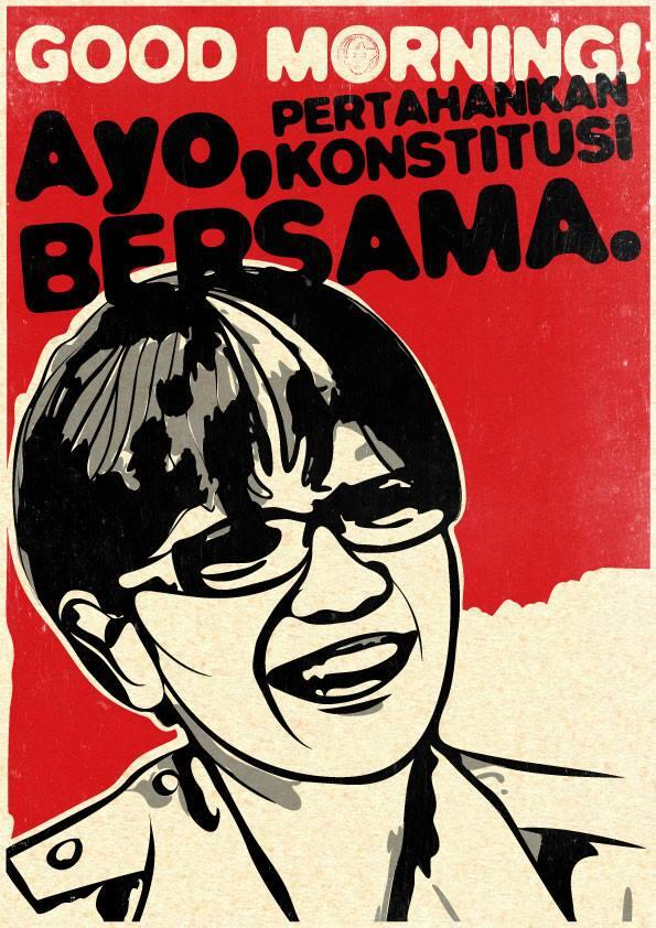 Poster Mempertahankan Uud 1945