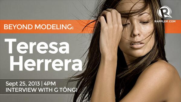 rapplerdotcom's tweet photo. #beyondmodeling with @TeresaHerrera27 http://t.co/NAUVeJJbFB http://t.co/TIlmoCSAXP