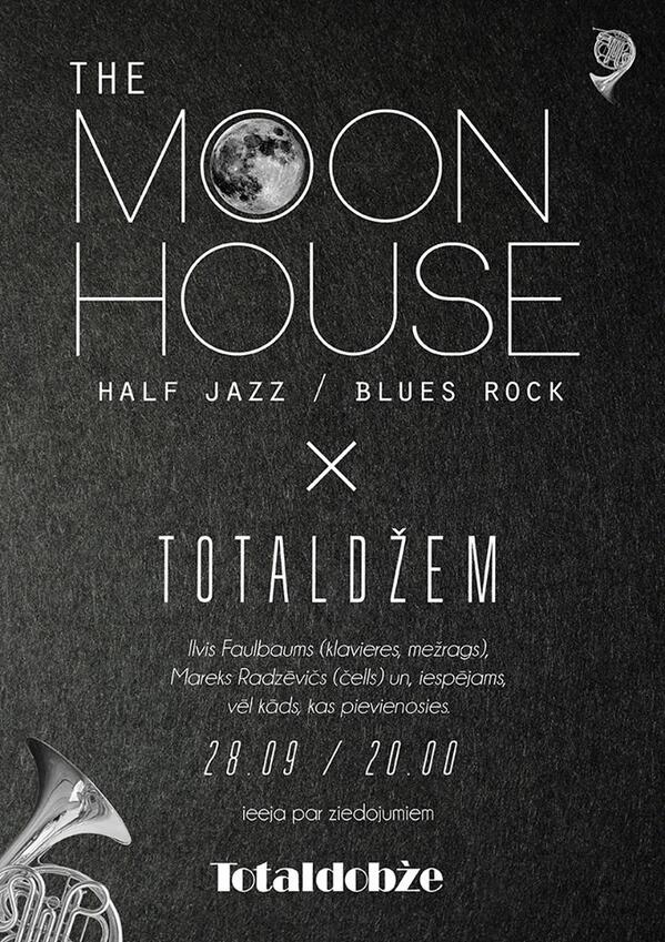 themoonhouse's tweet photo. Šo sestdien tiekamies @Totaldobze! Pēc mūsu uzstāšanās - jam session. http://t.co/KE06fYP4k5