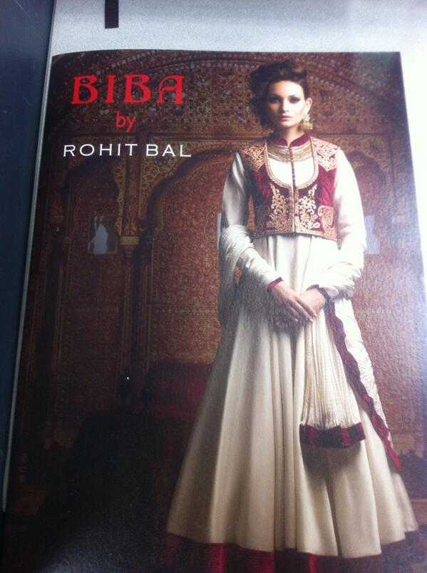 BazaarIndia team looking forward to seeing Rohit Bal's collection for BIBA tonight! #fashioncollaborations