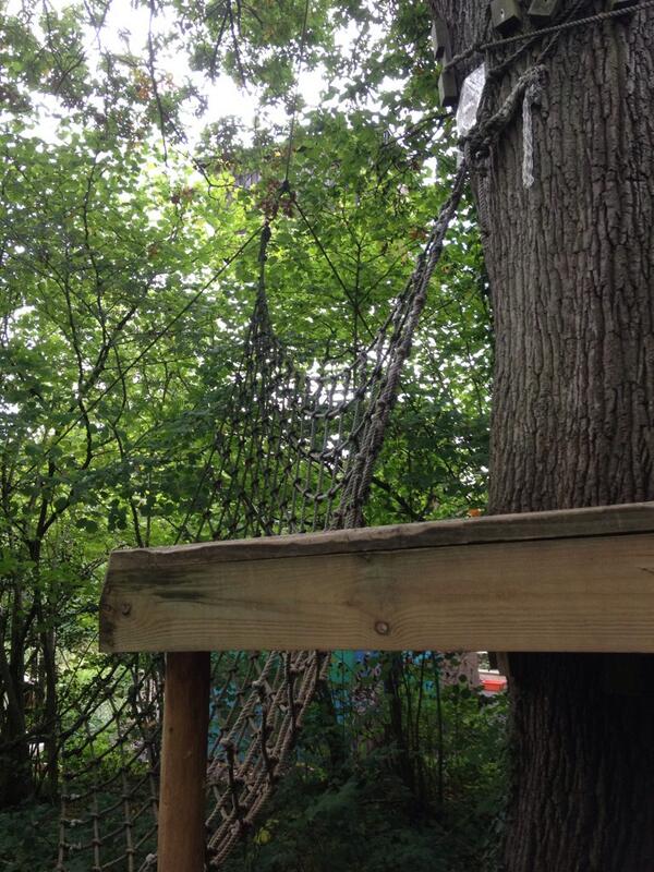 StGabrielsPrim's tweet photo. Delicious lunch eaten and now for the leap of faith on the woodlands ropes course at Sayers Croft #sayerscroft http://t.co/ld9xVTaPAV