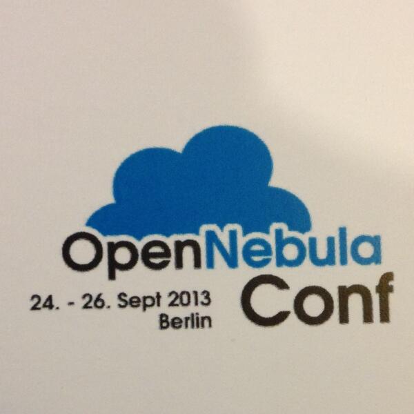 Experiences with OpenNebula 3.x with Ander Astillo starts now at #OpenNebulaConf