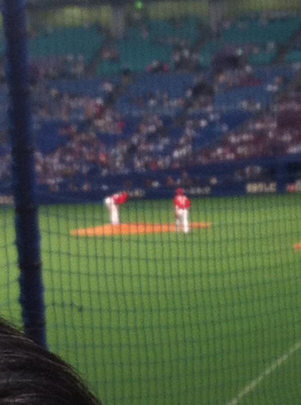 e_yasuhiro's tweet photo. 頑張れマエケン！！ http://t.co/VNRNUwgele