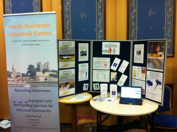 RachelGateway's tweet photo. Our excellent stand. To showcase our work at Hands Rochester #volunteer http://t.co/BWIwrtLoHl