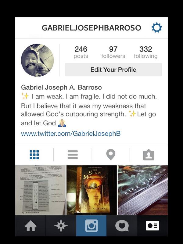 GabrieIJosephB's tweet image. Bat ganto yung iOS 7 version ng instagraaaam. 😭 lol. #datBIO 😂