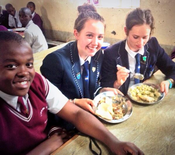 Litein_exchange's tweet photo. Life as a Litein pupil: along the way they are eating as the boys do including porridge and ugali! #yummy? http://t.co/U4mgRdzGyR
