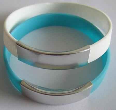 GoWristbands's tweet photo. #custom #silicone #wristband with metal plates . http://t.co/eQhZzPnxl8 http://t.co/TGUXTbL2hd