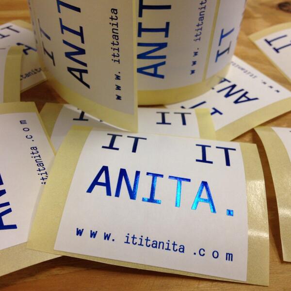 ITITANITA's tweet image. Our new stickers are blue.