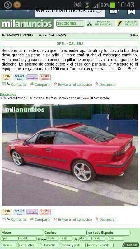 eres_tonto's tweet photo. BENDO MI CARRO QUE VA QUE FLIPAS!! http://t.co/5RaTsZHP7Z