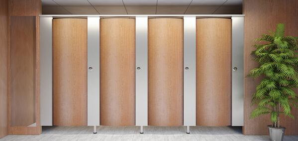 PostFormed's tweet image. An interiors dream cubicle? Stainless steel pilasters, bowed doors giving a wave effect over multiples. #design
