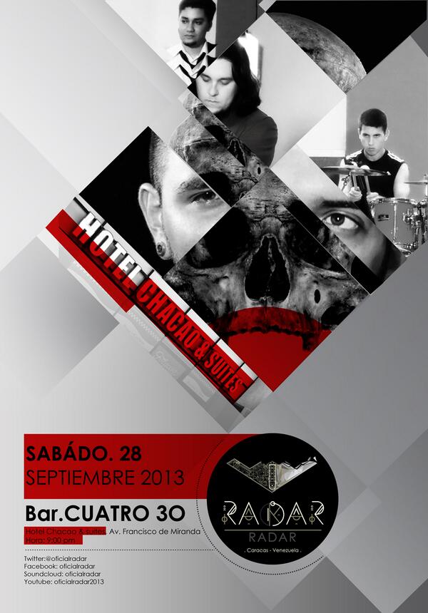 OficialRadar's tweet photo. En sintonía con @espositoenzo @3_dimensiones @PacificaFM #Venezuela Gracias por todo.Este sábado 28 en vivo #Caracas http://t.co/WktS6c9Rmm