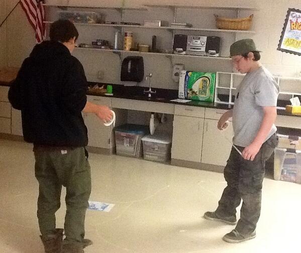 Collaborating on how to map out Europe in 1914 to analyze battle strategies used in WWI.