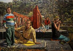 Coming 9/30: Edith Neff's collection of large paintings, depicting mythological stories in contemporary settings.#WCU