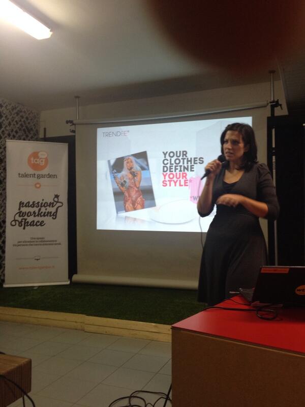 TrendeeApp's tweet photo. Marta presenta Trendee Me a @startuppami al Talent Garden #fashion #startup http://t.co/30BeNVluSS
