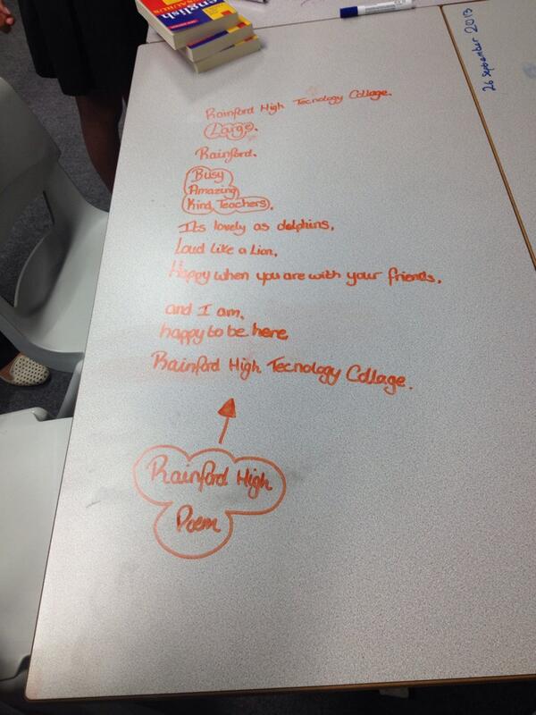 RainfordEnglish's tweet image. Fantastic poetry work today! All students have photos of their work ready to up level next lesson! #deskwriting