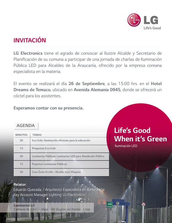 #Alcalde de #Ercilla (<a href="/MuniErcilla/">Municipio Ercilla</a>) expondrá su experiencia tras la implementación de esta tecnología en su comuna.