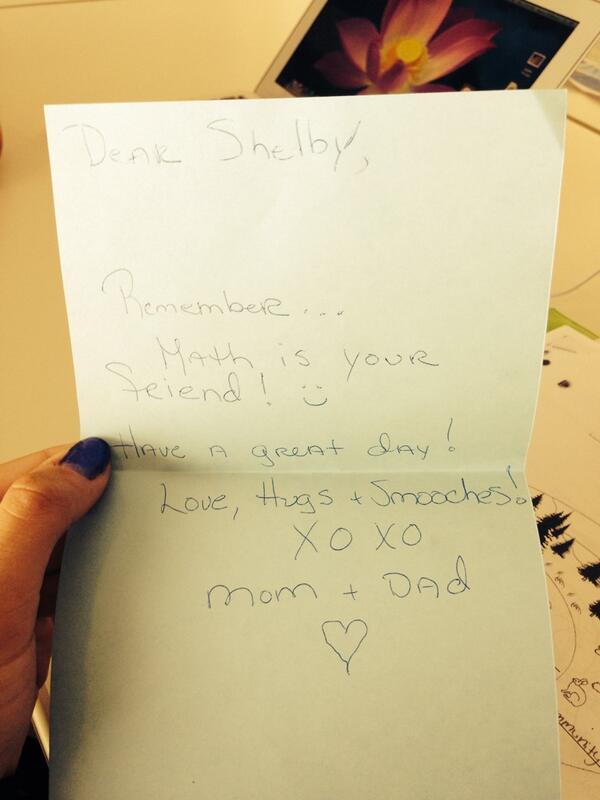 srbballgirl's tweet image. What my mom leaves on my desk at parent night..... #soembarrasing