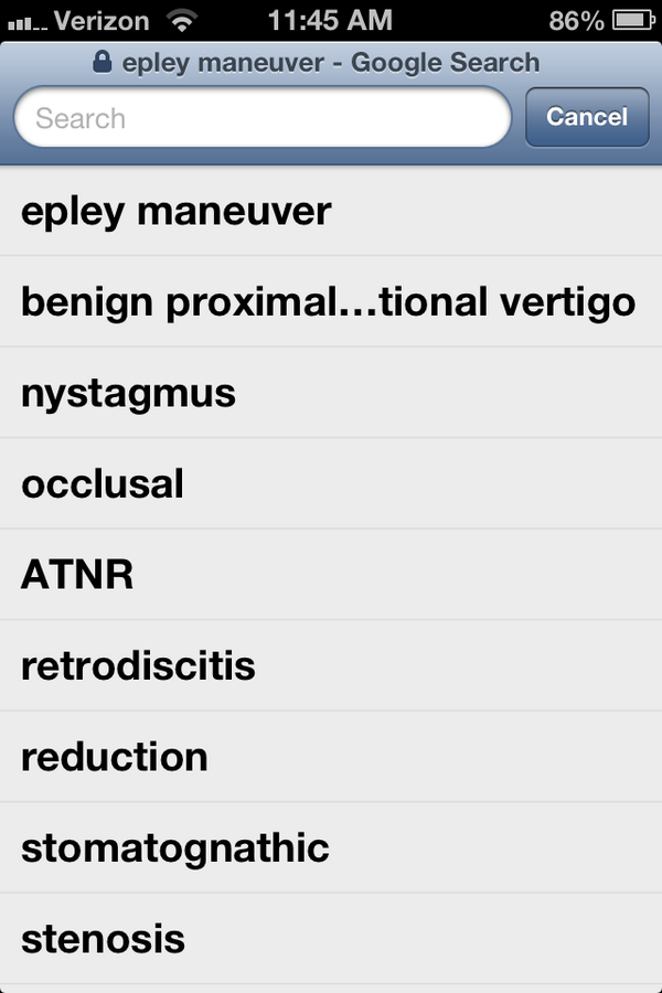 JHolwey's tweet photo. You know you're a PT student when your search history looks like this #ptproblems @PTProblems http://t.co/7Ngzd6Qybt