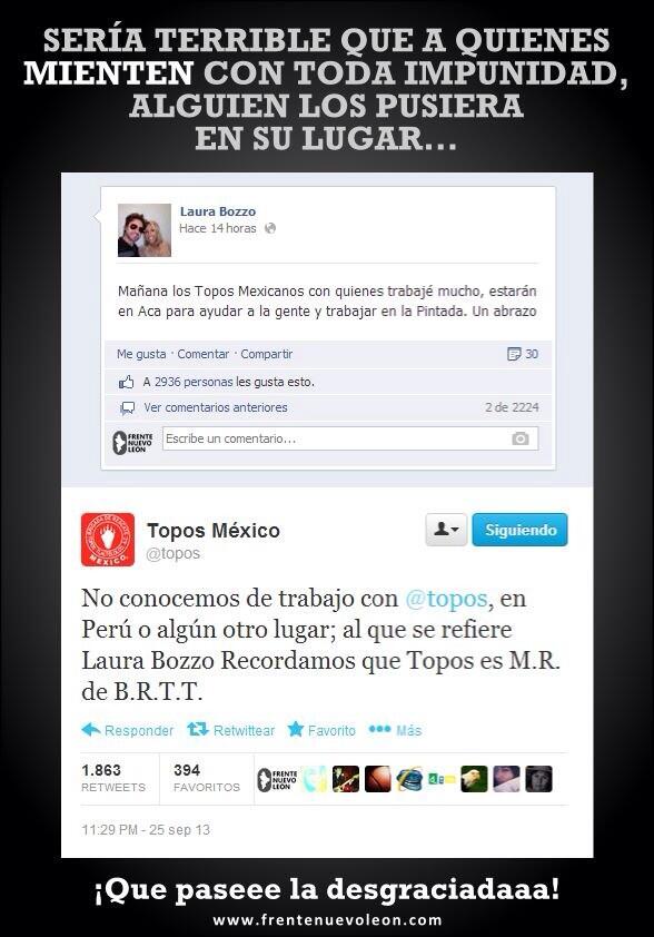 #FueraLauraBozzoDeMexico ....desconocen a la señora pffffff....