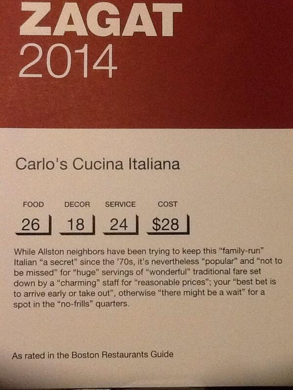 CarlosCucina's tweet photo. We got a GREAT Zagat rating :) http://t.co/Ds8jLPWprp