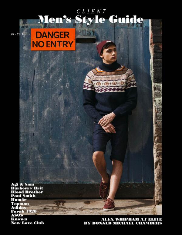 nicolasvillar12's tweet photo. TOP!! Rt @EditorCole New @clientmagazine STYLE GUIDE #7 cover with @Alexwhipham @elite_london http://t.co/pVpqQz3cKG http://t.co/nZqhV81Z9B