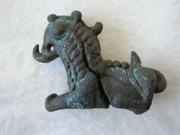 Metals4Evr's tweet photo. More blue corrosion. @ROMtoronto #ROMbts Analyzed as copper hydroxide formate and sodium formate. http://t.co/ctYGktP3lh