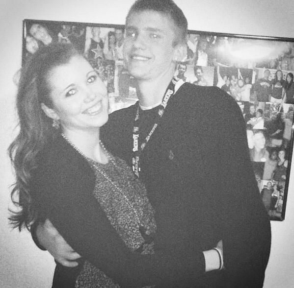 almueller6's tweet photo. Boy do I love this man. I am so grateful &amp; lucky to have someone as amazing as him. See you tomorrow two oh ❤️💋 #tbt http://t.co/Mrb5l9kazZ